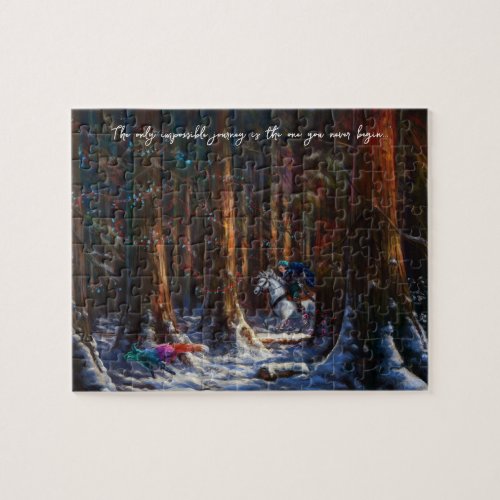 Journey _ fantasy forest mountain landscape art jigsaw puzzle