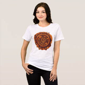 "Journey Forward: Rustic Wheel of Progress T-Shirt Tri-Blend Shirt
