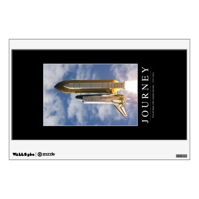 Journey: Inspirational Quote 1 Wall Sticker (Front)
