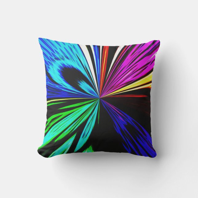 Journey Into Color Throw Pillow (Front)