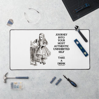 Journey Into Your Most Authentic Uninhibited Self Desk Mat