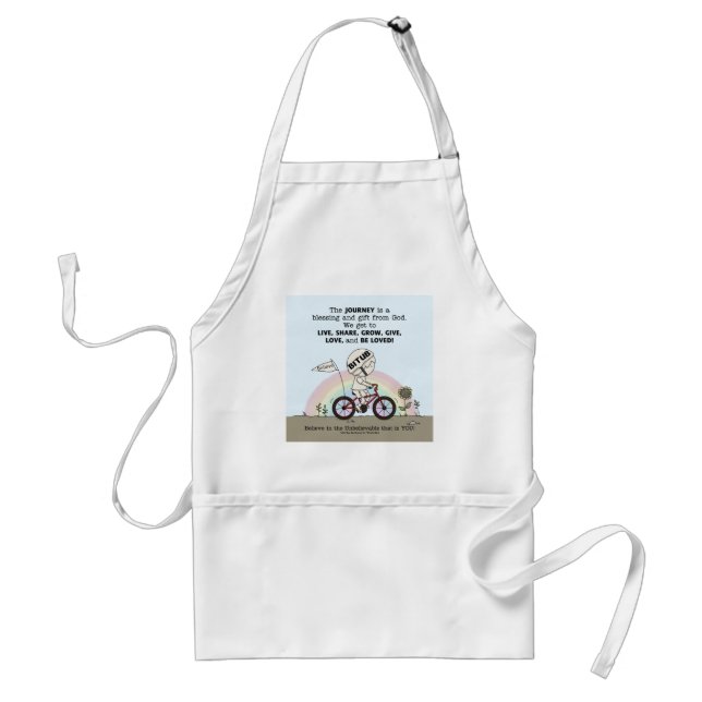 Journey is a Gift Adult Apron (Front)