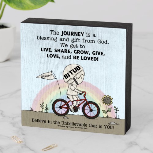 Journey is a Gift Wooden Box Sign