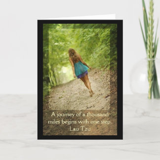 "Journey of a thousand Miles" Greeting Card