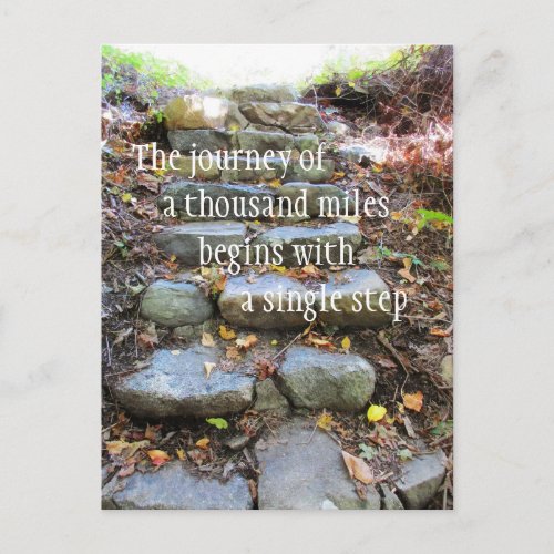 Journey Of A Thousand Miles Postcard