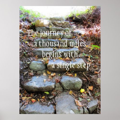 Journey Of A Thousand Miles Poster