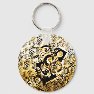 Journey Of Music,Rocks Gold_ Keychain