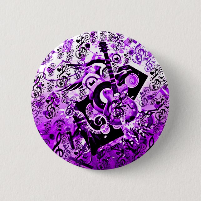 Journey Of Music,Rocks Purple_ Button (Front)