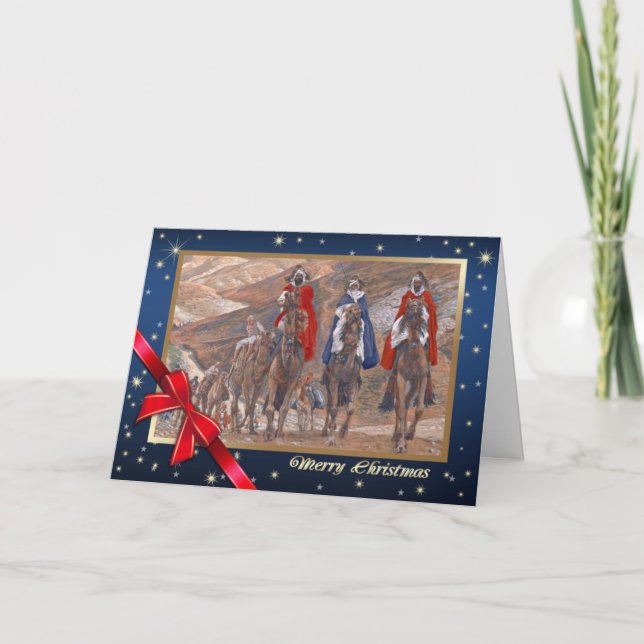 Journey of the Magi. Fine Art Christmas Holiday Card (Front)