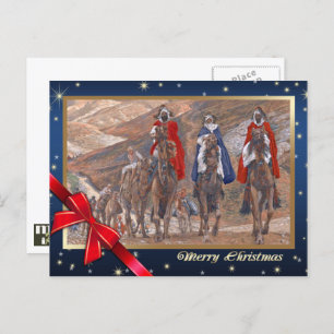 Journey of the Magi. Fine Art Christmas Holiday Postcard
