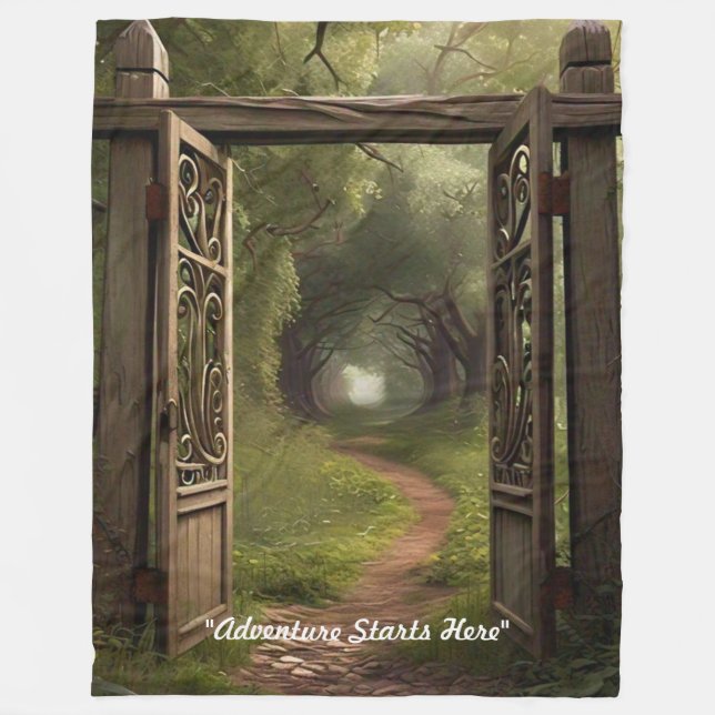 "Journey Onward" Fleece Blanket (Front)