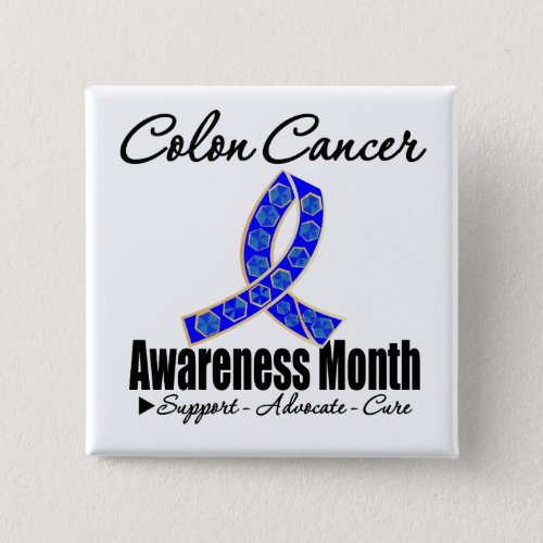 Journey Ribbon _ Colon Cancer Awareness Month Button