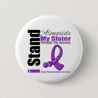 Journey Ribbon For Pancreatic Cancer (Sister) Button