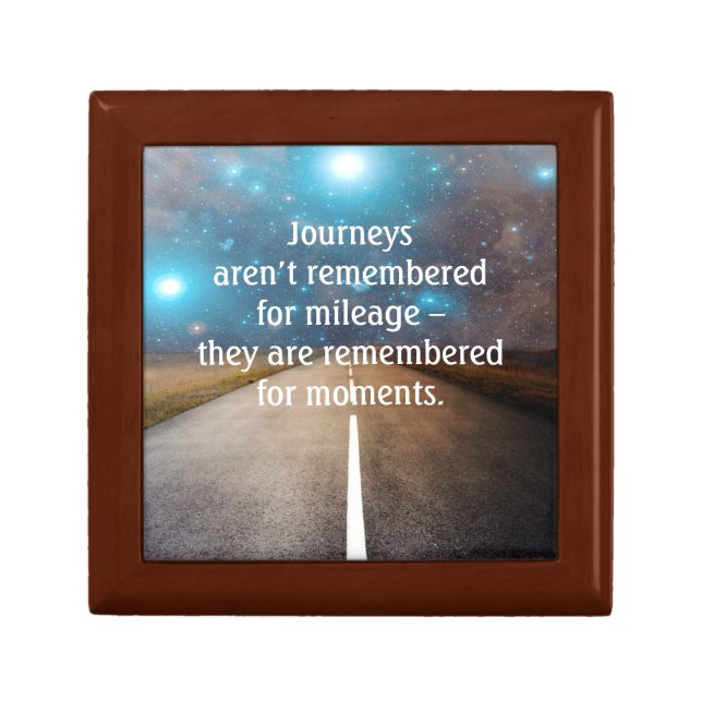 Journey Road Trip Memories Quote Gift Box (Front)