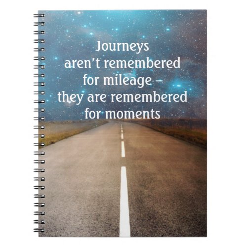 Journey Road Trip Memories Travel Quote Notebook