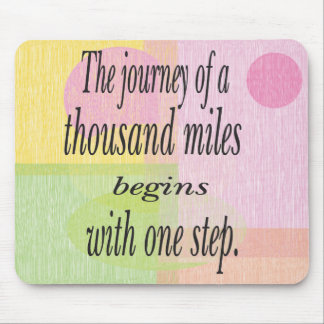 Journey Thousand Miles Mouse Pad