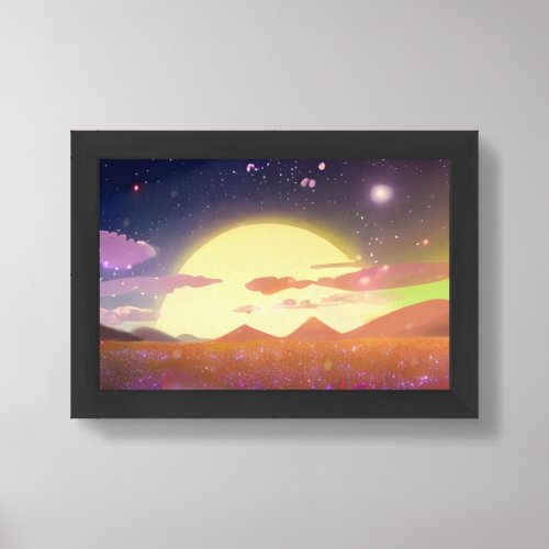 Journey Through Day and Night Framed Art