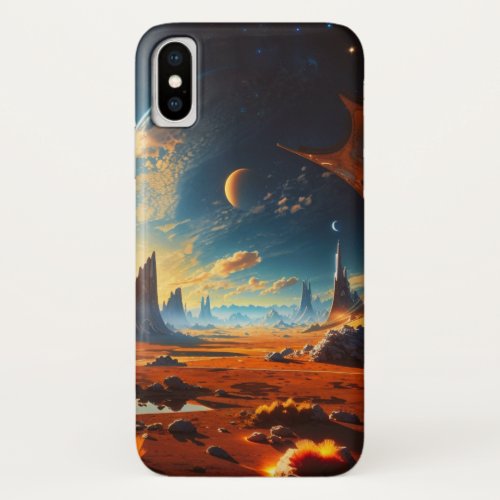 Journey through the Solar System and Beyond iPhone X Case