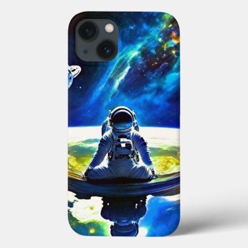 Journey to Inner Peace Astronaut Meditation iPhone 13 Case