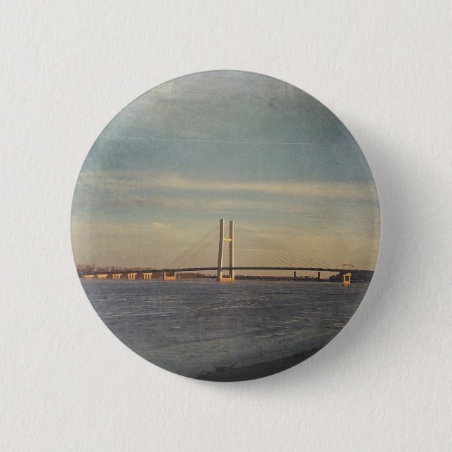 Journey to New Places Pinback Button (Front)