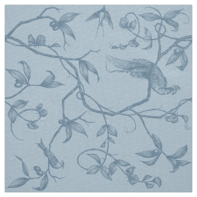 Journey to the Chateau Peacock Blue Fabric (Swatch)