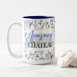 Journey to the Chateau Peacock Toile Pattern Mug