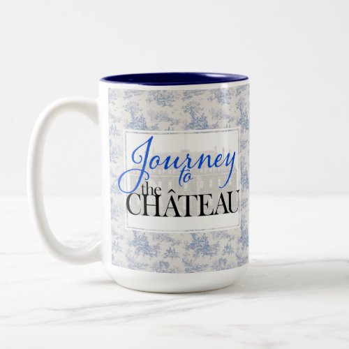 Journey to the Chateau Toile Pattern Mug
