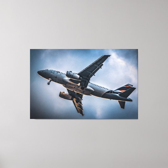 Journey to the Clouds: Aviation Photography Canvas Print (Front)