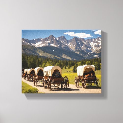 Journey to Wild West Photorealistic Canvas Print