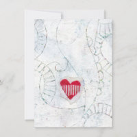 Journey To You - Red Heart Greeting Card