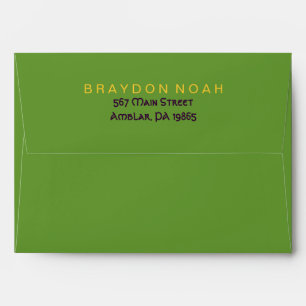 Journey Watercolor Bar Bat Mitzvah Envelope