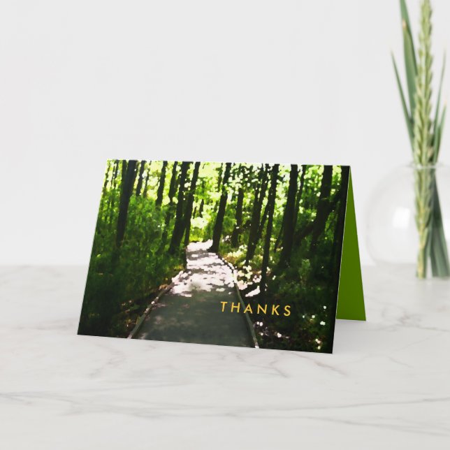 Journey Watercolor Bar Bat Mitzvah Thank You Card (Front)