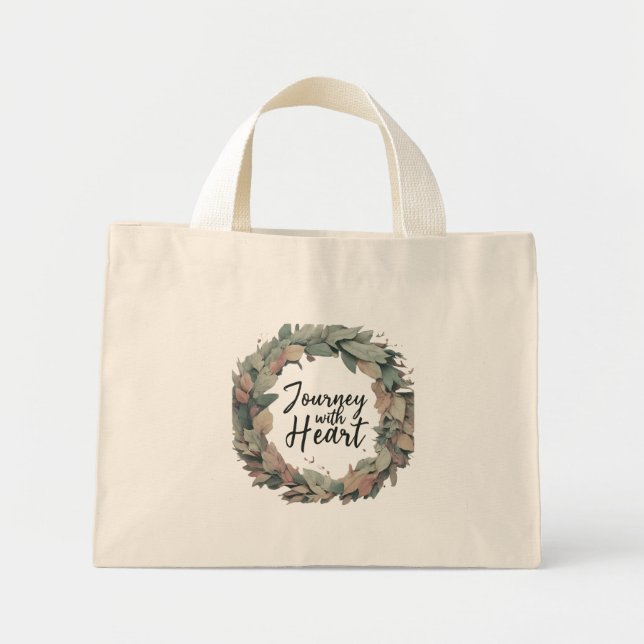 Journey with Heart – Tiny Tote Bag (Front)