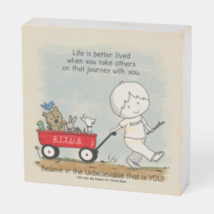 Journey Wooden Box Sign