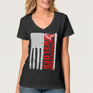 Journeyman Welder Idea for a Patriotic Handyman T-Shirt