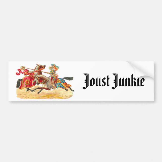 Joust Junkie Bumper Sticker (Front)