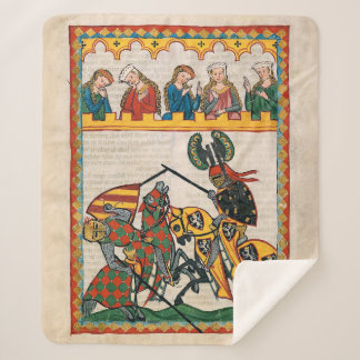 Jousting for my ladies sherpa blanket