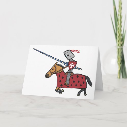 Jousting Knight Card