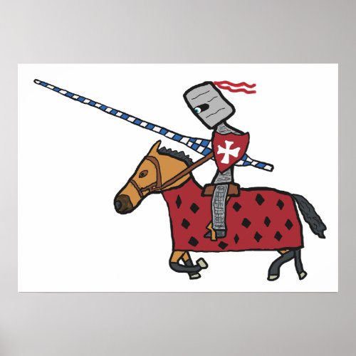 Jousting Knight Poster
