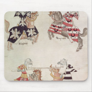 Jousting Knights, from Sir Thomas Holmes' Book Mouse Pad