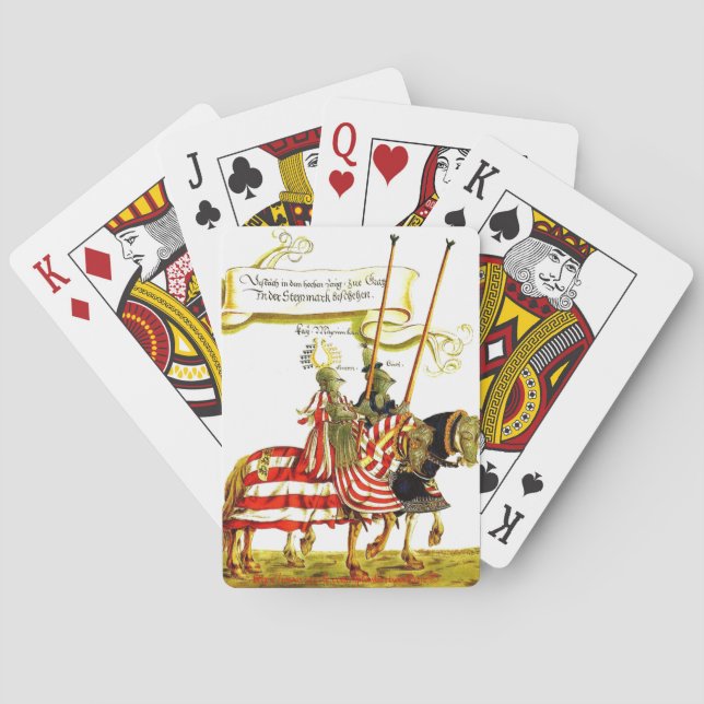 "Jousting" Poker Cards (Back)