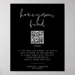 JOVI Edgy Black Modern Honeymoon Fund Wedding Sign<br><div class="desc">This printable honeymoon fun sign template features a clean fonts and a modern minimalist design with a black and white color pairing.. Use this sign for your minimalist or contemporary wedding. Pair with other items from the JOVI Collection for a cohesive look. ADDING A QR CODE: • VISIT goqr.me •...</div>