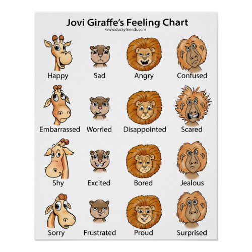 Jovi Giraffe Feeling Chart
