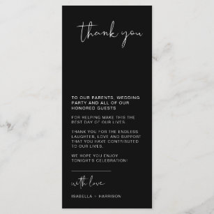 Table Wedding Thank You Cards Zazzle