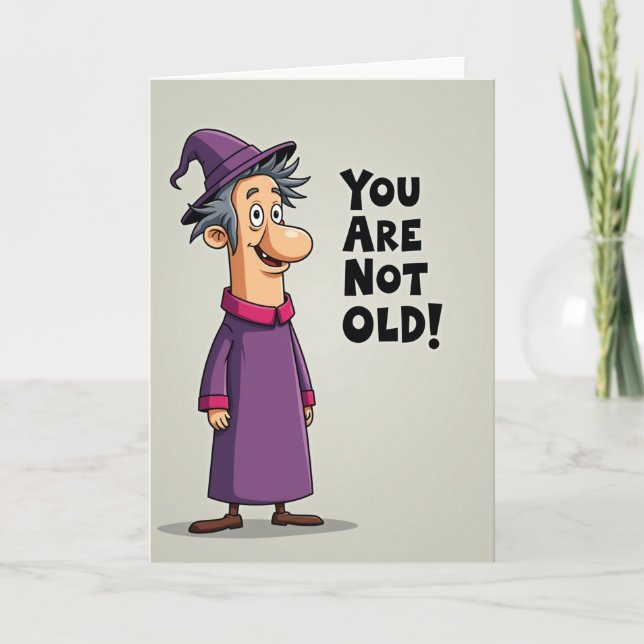 Jovial Birthday Wizard Card (Front)
