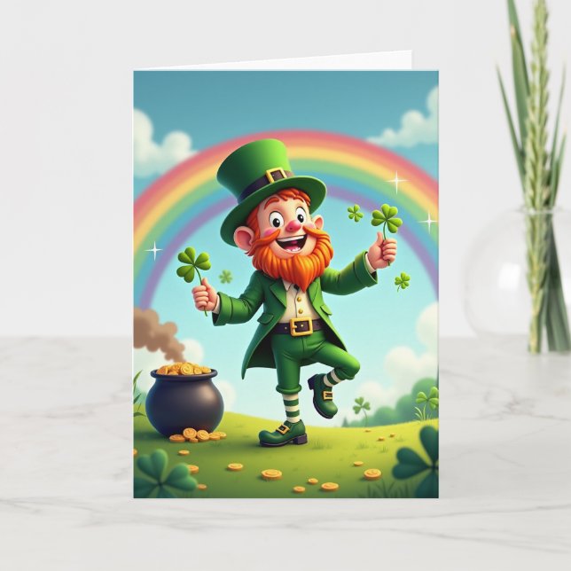 Jovial Luck St Patricks Day Card (Front)