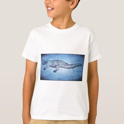 Jovial Scales Laughing Crocodile T_Shirt