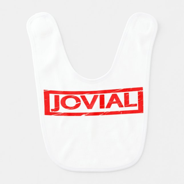 Jovial Stamp Baby Bib (Front)