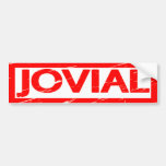 Jovial Stamp Bumper Sticker