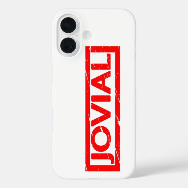 Jovial Stamp Case-Mate iPhone Case (Back)